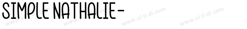 Simple Nathalie字体转换